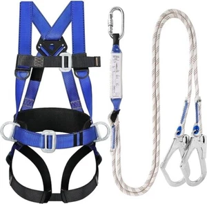 Arnés de seguridad protección contra caídas - Kit de arnés de techo para hombres construcción de cuerpo completo - Imagen 1 de 2