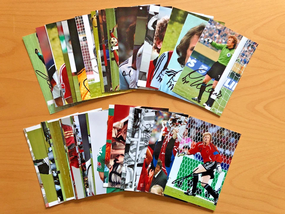 DFB-Bayern Autogramme Beckenbauer Maier Hoeneß Podolski Kahn Klose 1 aussuchen