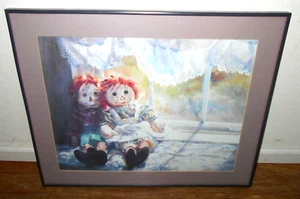 Raggedy Ann and Andy 21 1/2 x 17 1/2 Wall Hanging - Picture 1 of 1