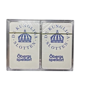 Obergs Spelkort De Kungliga Slotten Playing Cards Double Deck Vintage Sealed - Picture 1 of 8