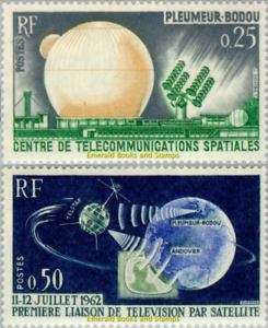 EBS France 1962 - Space Telecommunications - YT 1360-1361 - MNH**