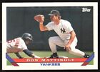 1993 Topps Baseball Card Don Mattingly #32 New York Yankees