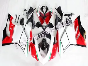 Fit for 2016-18 Ducati 959 Panigale White Red Black ABS Injection Fairing Kit - Picture 1 of 7