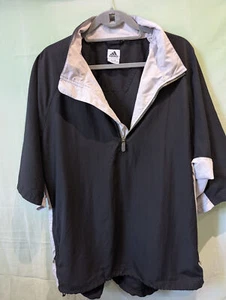Vintage Adidas Quarter Zip Pullover Jacket | Short Sleeve XL | 2003 Windbreaker - Picture 1 of 11