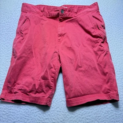 Calvin Klein Jeans shorts 34 red jean Flat Front Casual preppy zipper - Image 1 of 4