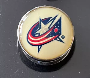 NHL COLUMBUS BLUE JACKETS Surgical Steel Spool Plug Body Jewelry Earrings 7/16” - Picture 1 of 3