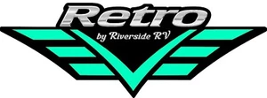 2x RV Graphics Riverside RV Retro OEM Teal Restore Update Travel Trailer - Bild 1 von 1