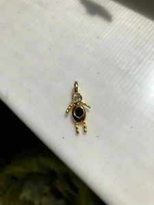 Charm/Pendent, Birth Stone , Boy, July Ruby, Simulated - Picture 1 of 3