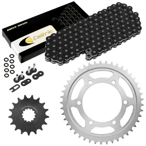 Black O-Ring Drive Chain & Sprocket Kit for Yamaha R1 YZF-R1 2004-2008 - Picture 1 of 8