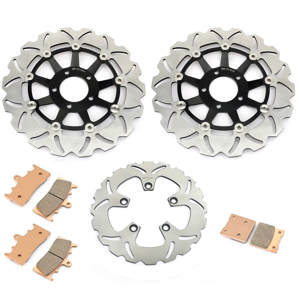 Pastillas rotores de freno delanteros traseros para Suzuki GSF 1200 S GSF1200 Bandit 2001-2005 2004 Foto 1 de 4