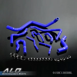 Blue Silicone Radiator Hose Kit Fit For 1992-2000 Honda Civic D15 D16 SOHC EG/EK - Picture 1 of 12