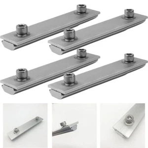 para módulos solares duraderos rieles conectores soportes de panel solar aleación de aluminio - Imagen 1 de 11