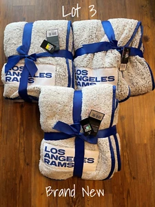 Manta de equipo de lana escarchada 50x60 con licencia oficial de Los Angeles Rams nueva - Imagen 1 de 6