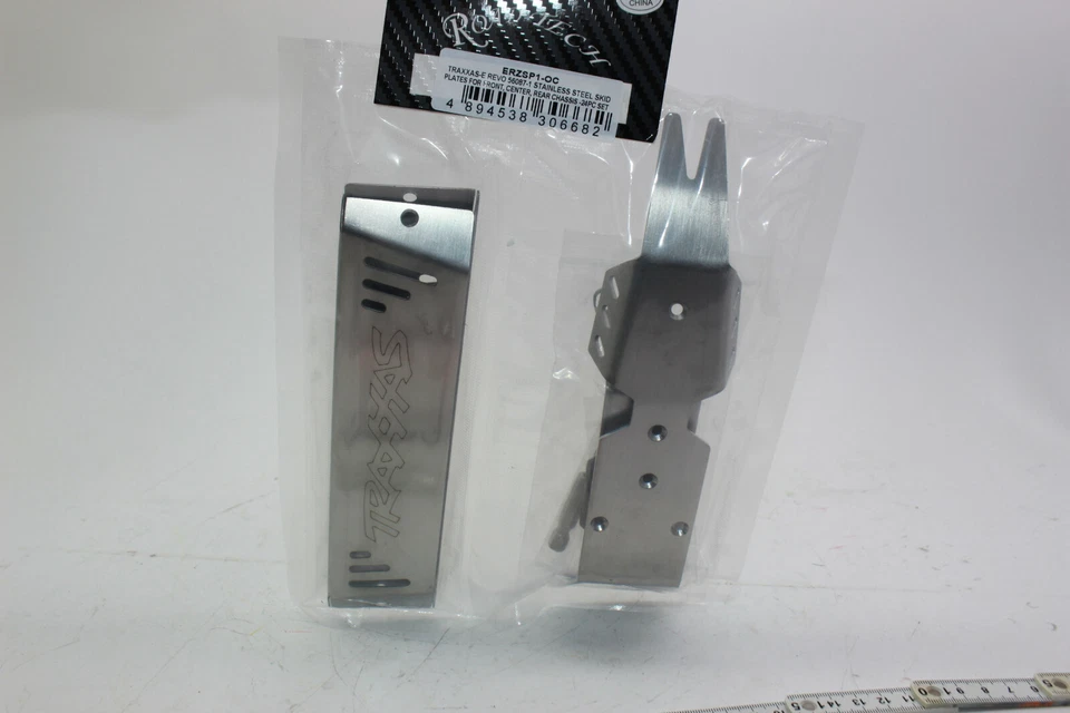 GPM ERZSP1OC Racing Stahl Skid Platten komplett  E-Revo VXL 2.0 NEU in OVP  - Bild 1 von 4