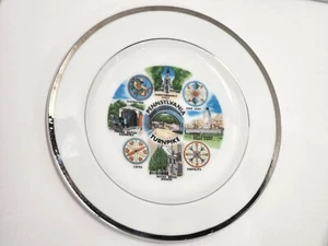 Howard Johnson Gift Shop Souvenir 10-1/4" Plate - Pennsylvania Turnpike (Japan) - Picture 1 of 2