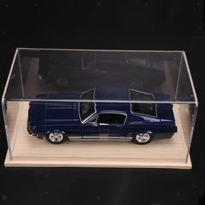 Clear Acrylic Display Stand Clear Show Box Dustproof for 1:24 Model Cars - Picture 1 of 6