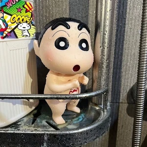 Anime Cute Bathing Elephant Crayon Shin-Chans Bathroom Decorations Cartoon Model - Picture 1 of 10