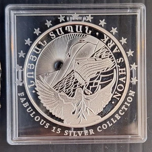 2012 Armenia Fabulous 15 Noah's Ark 1oz Silver (.999) 500 Dram coin - Picture 1 of 3