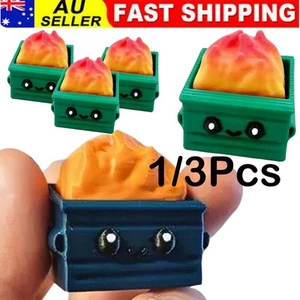 Dumpster Fire Clickie Fidget, Dumpster Fire Desk Accessories for Fire Keychain - Picture 1 of 15