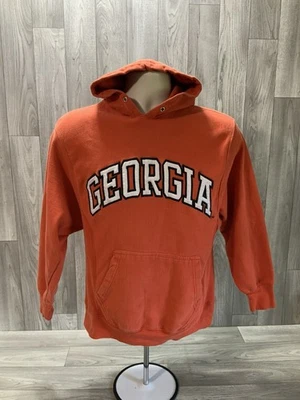 Steve & Barry’s Orange Georgia Spellout Athletic Dept. X-Small Faded Hoodie - Image 1 of 4