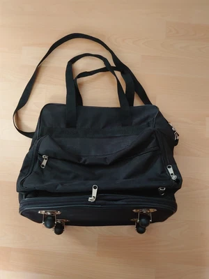 Reisetasche mit 4 Rollen  schwarz Pier Carlod Alessio Designer Collection - Bild 1 von 4