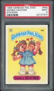 1985 Topps Garbage Pail Kids 2nd Series #49a Double Heather PSA 9 MINT Os2 MATTE - Picture 1 of 2