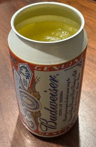 Budweiser Aluminum Beer Can Citronella Scented Candle - Picture 1 of 5