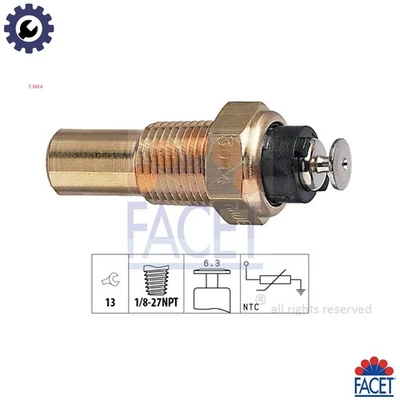 SENSOR COOLANT TEMPERATURE 7.3014 FOR DAEWOO LANOS RACER/Hatchback REZZO  SAAB - Image 1 of 4