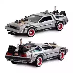 Delorean Time Machine Diecast 1:24 Scale Miniature Toy / Back To The Future 3 - Picture 1 of 9