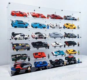 BrickFans Premium Display Case for 24 x Speed Champions Cars (4x6) - Picture 1 of 5