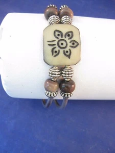 VINTAGE BOHEMIAN STYLE BRACELET - TWO STRAND  - Picture 1 of 4