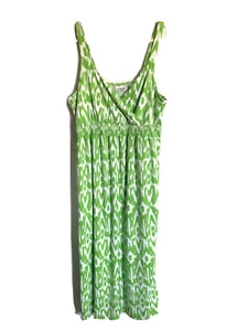 Avenue Maxi Dress Womens 22 24 Multicolor Boho Artsy Print Smocked Surplice - Picture 1 of 6