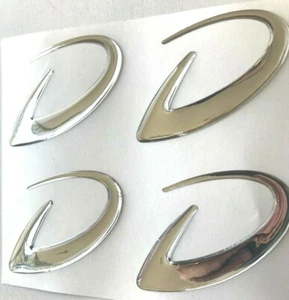 Dethleffs NUEVO logotipo de diseño, color cromo, calcomanía abovedada 3D, para campistas Dethleffs - Imagen 1 de 4