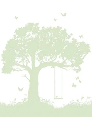 Marburg Tapete 45879 Kids Walls weiß grün Ahorn Schmetterling Wandbild Vlies  - Bild 1 von 4