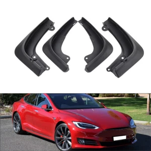 4pcs Wheel Mud Flaps Splash Guards Set For Tesla Model S 2014-2021 - Picture 1 of 12