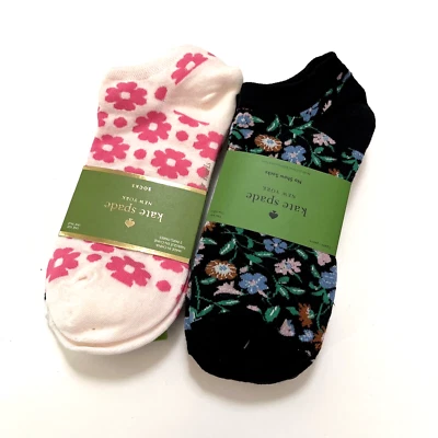 Nuevo con etiquetas Kate Spade 6 pares de calcetines florales a lunares a rayas talla única rosa Foto 1 de 4