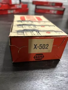 NAPA X502 Spark Plugs New Old Stock Vintage Box Of 10 - Picture 1 of 2