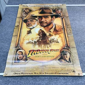 INDIANA JONES & LAST CRUSADE ORIGINAL 24x36 ROLLED MOVIE POSTER 1989 - Picture 1 of 9