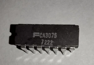 Fairchild CA3075 FM IF Amp & FM Subsystem IC/NOS/14 pin Ceramic DIP - Picture 1 of 4