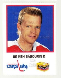 1990-91 Washington Capitals Kodak #23 Ken Sabourin