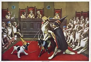 C.M. Coolidge RIDING THE GOAT Iniciación Masónica San Bernardo Perros - Imagen 1 de 8