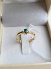 Luxurious Natural Colombian Emerald 18K Gold Ring for Women with diamonds