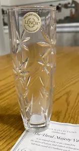 Lenox Voll Bleikristall Knospen Vase Tschechien Floral Majestät Vase 6,5 Zoll - Bild 1 von 7