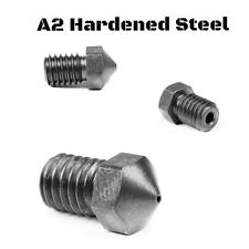 A2 Hardened Steel RepRap M6 Thread 1.75mm Filament Nozzle for E3D 3D Printer USA
