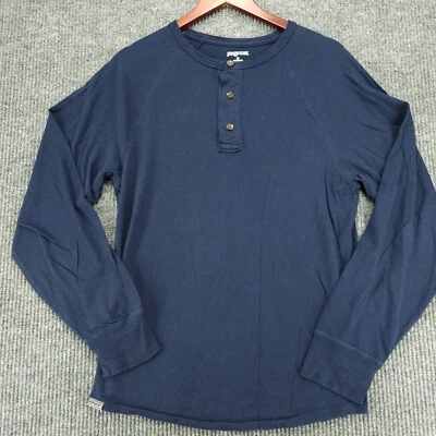 Jansport Henley Longsleeve Blue Mens Medium - Image 1 of 4