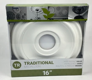 16" Ceiling Light Medallion White Ekena Millwork TR Traditional USA Made New - Picture 1 of 13
