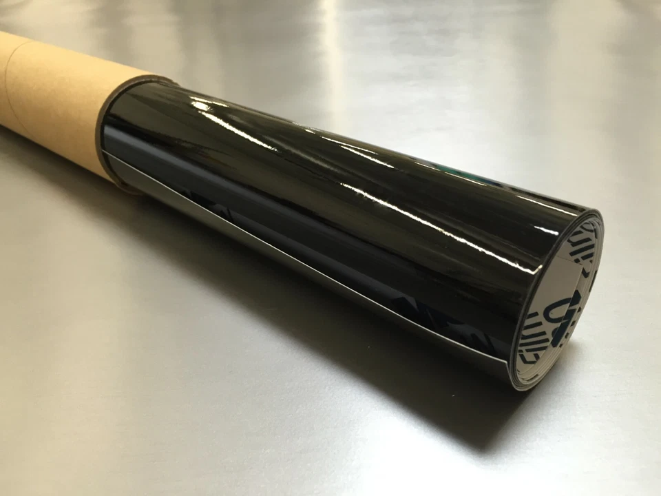 Filme envoltório de vinil 3M 2080 preto brilhante 6" 12" largura listras de corrida acabamento cromado excluir - Imagem 1 de 1