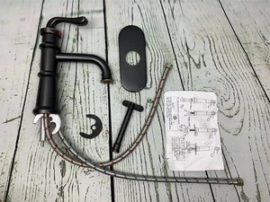 BWE Waterfall Single Hole One Handle Oil Rubbed Bronze Commercial Bathroom Sink - Picture 1 of 5