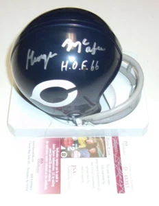 MINI CASCO FIRMADO GEORGE MCAFEE CHICAGO BEARS, HOF 66 JSA/COA - Imagen 1 de 1