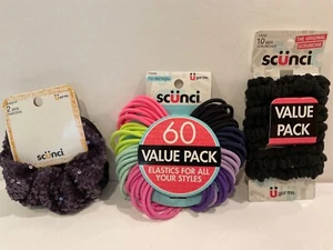 3 paquetes económicos elásticos y crujientes para el cabello Scunci, 72 artículos - Imagen 1 de 3
